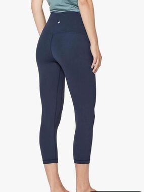 Lululemon Align High-Rise Crop Leggings 21” Navy Blue Size 4
